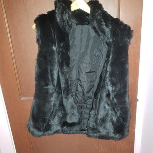 Coldwater Creek, black reversible vest